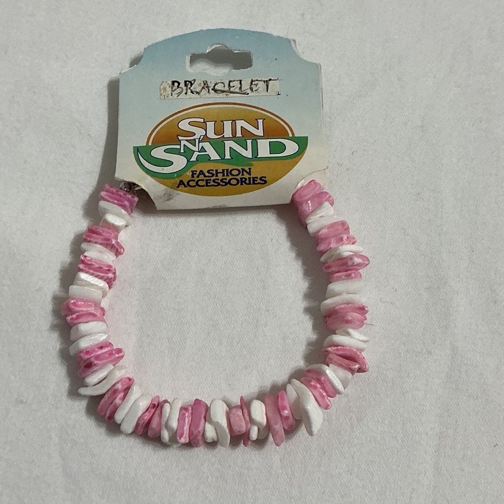 💕NWT💕 Sun N Sand Pink & White Shell Bracelet